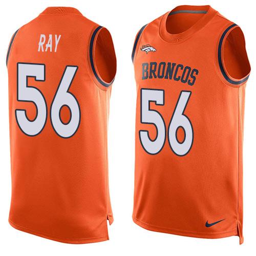 Nike Broncos #56 Shane Ray Orange Team Color Men's Stitched NFL Limited Tank Top Jersey - Click Image to Close